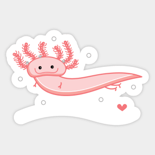 Funny axolotl Sticker